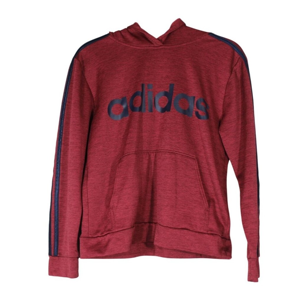 Adidas Youth lightweight fleece pullover hoodie sweatshirt‎ 14/16